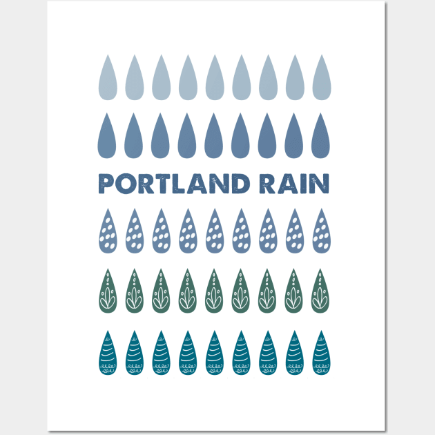 Portland Rain Wall Art by nwsoulacademy